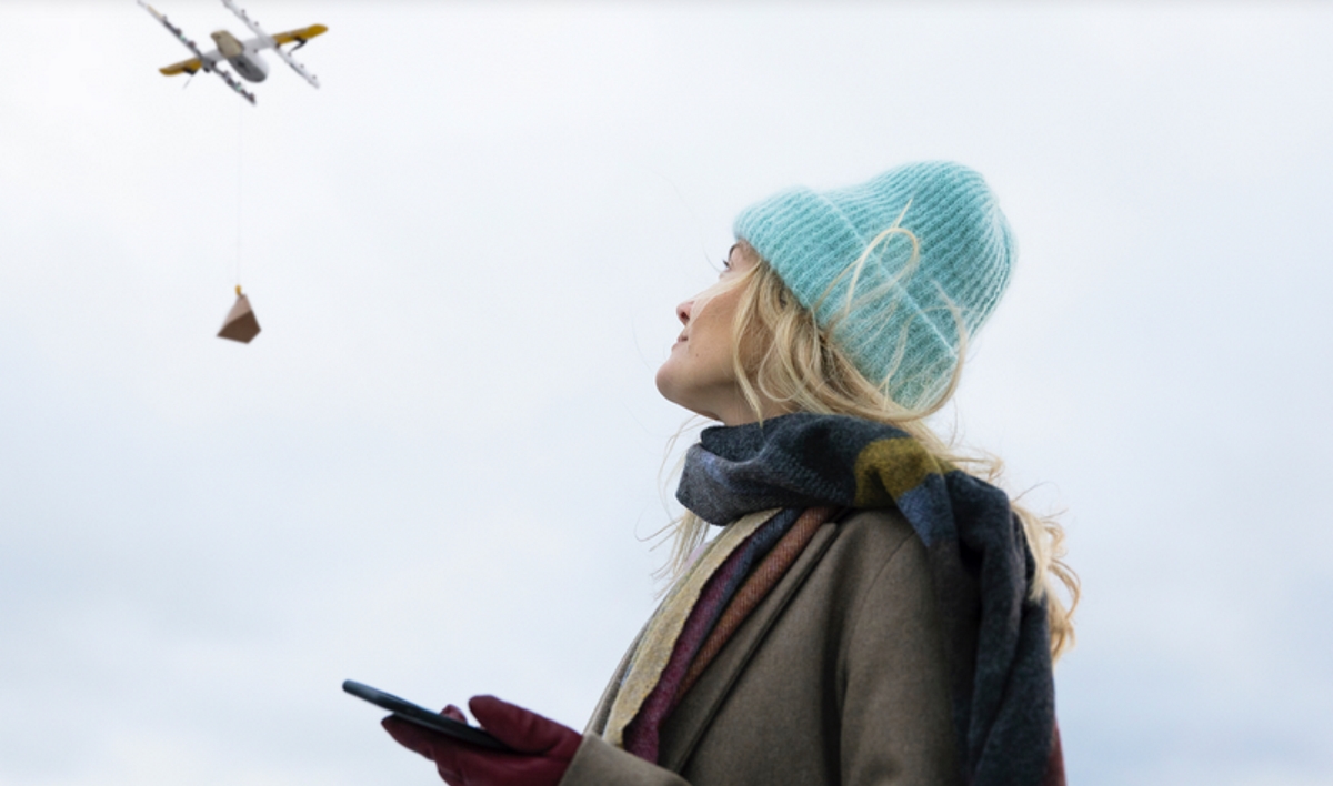 Alphabet Google X Wing drone delivery