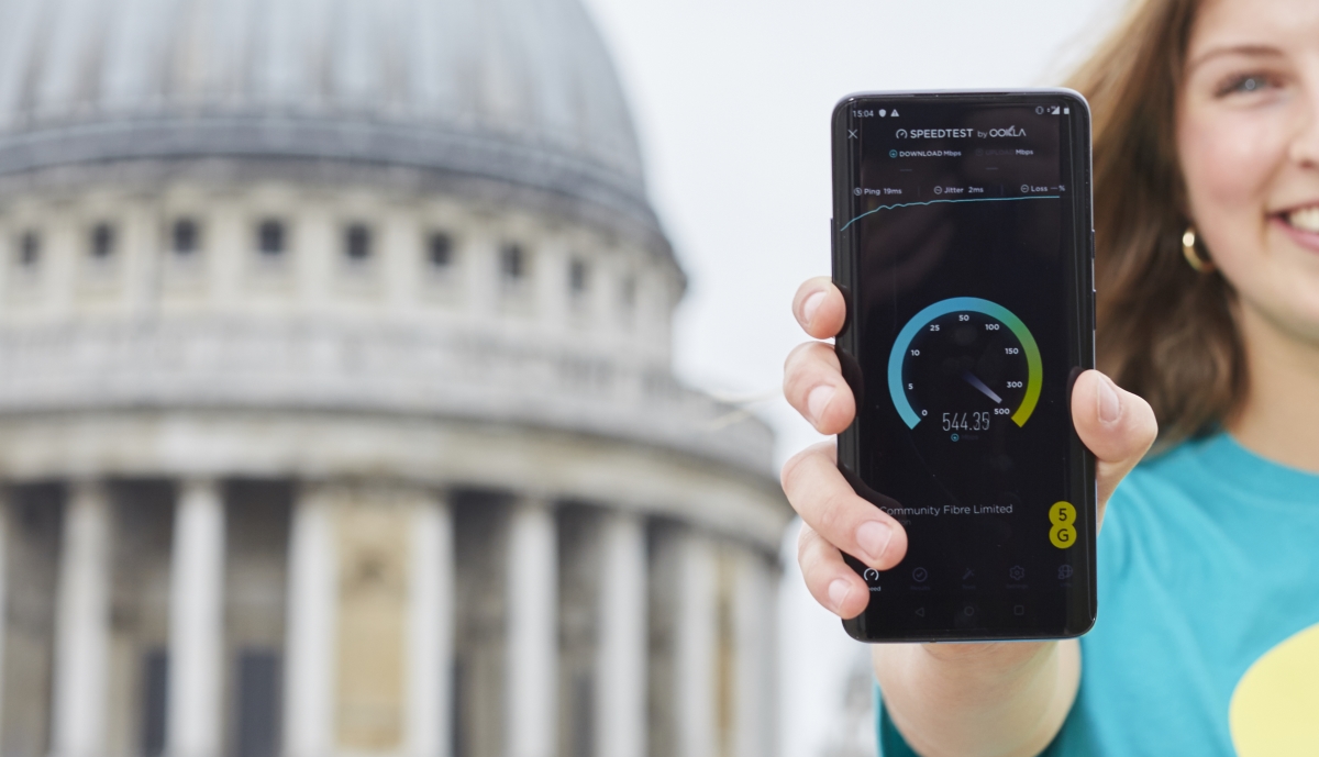 EE 5G One Plus 7 Pro speed test