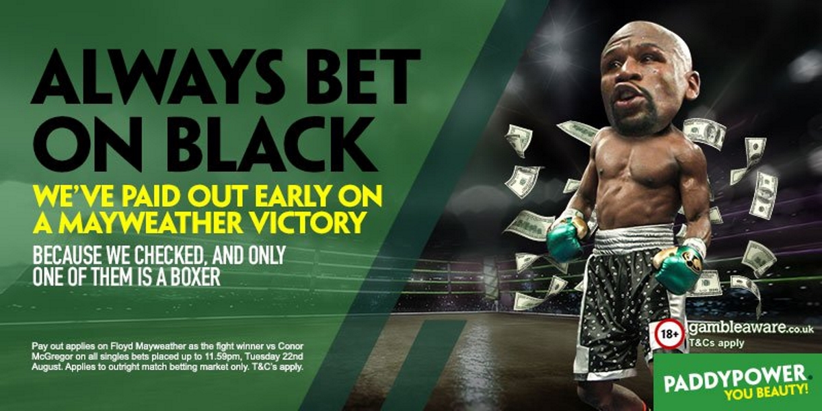 Paddy Power Mayweather ad